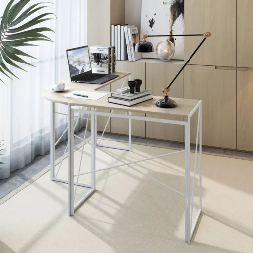 White L-Shaped Corner Desk for Home Office - Image 4