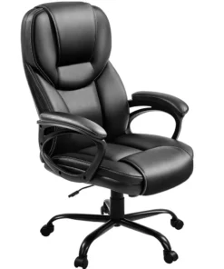 Ergonomic Faux Leather Swivel Chair for Home Office