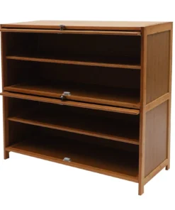 4-Tier Bamboo Shoe Rack Bench