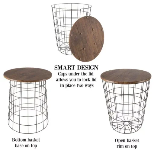Modern Nesting End Tables with Storage - Image 6