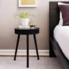 Modern Bluetooth Speaker End Table with USB Charging Port