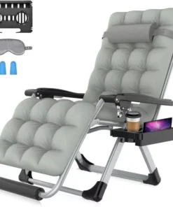 26In Zero Gravity Lounge Chair with Removable Cushion & Headrest