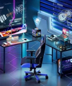 51″ L-Shaped Gaming and Office Desk with Monitor Stand