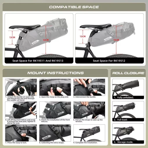 Waterproof Bike Saddle Bag - Image 6