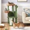 Deluxe 42″ Cactus-Themed Cat Tree with Sisal Scratching Posts & Cozy Condo