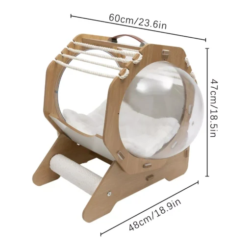 Modern Spaceship Pet Bed for Cats and Dogs - Image 8