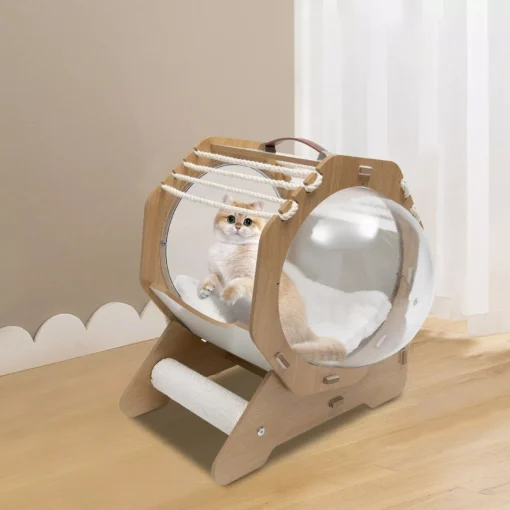 Modern Spaceship Pet Bed for Cats and Dogs - Image 2