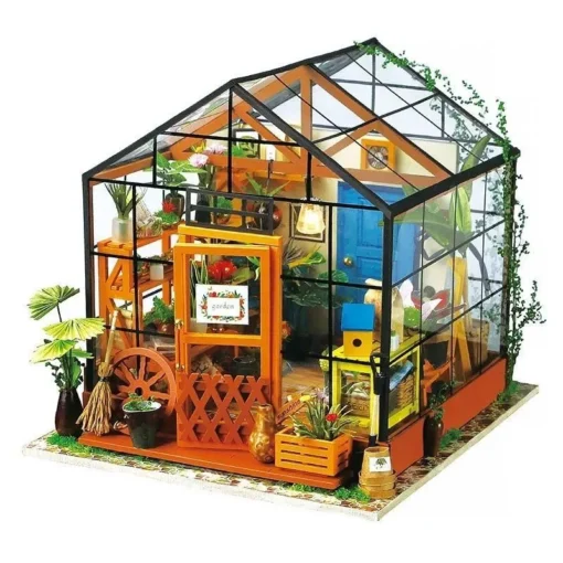 DIY Miniature Greenhouse Dollhouse Kit