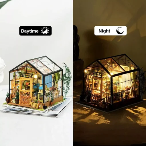 DIY Miniature Greenhouse Dollhouse Kit - Image 5