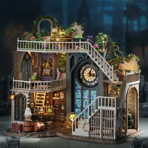 Enchanting Cathedral Miniature Dollhouse Kit - Image 4