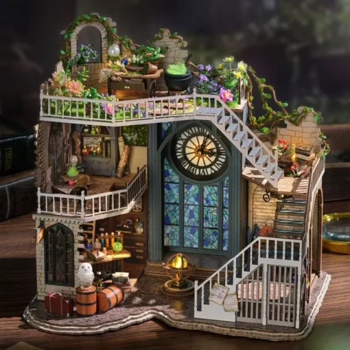 Enchanting Cathedral Miniature Dollhouse Kit - Image 2