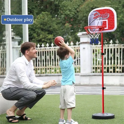 Adjustable Height Basketball Hoop Stand Set for Kids - Image 5