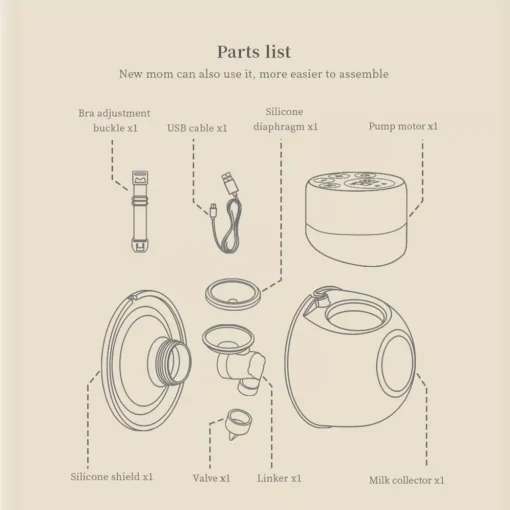 Hands-Free Portable Electric Breast Pump - Image 5