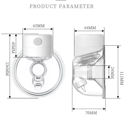 Hands-Free Portable Electric Breast Pump - Image 3
