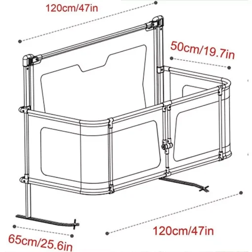 3-in-1 Convertible Baby-to-Toddler Bed with Safety Guardrail - Image 5