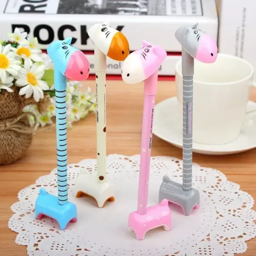 Adorable Animal-Shaped Ballpoint Pens Set - Image 3