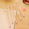 100 Pcs Bone-Design Blue Ballpoint Pens