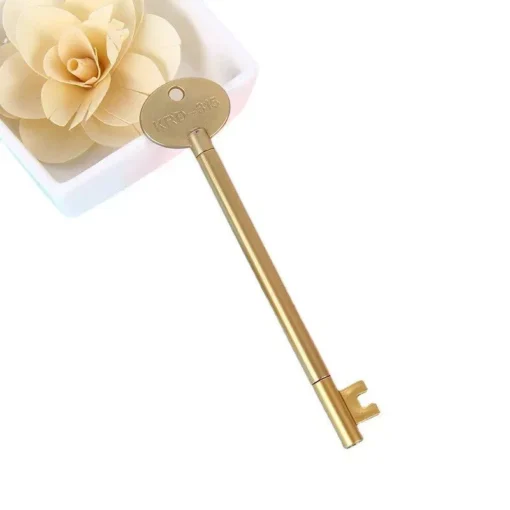 Retro Key-Shaped Gel Ink Pens, 100 Pcs Set - Image 7