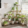 Multi-Tier Wooden Plant Stand