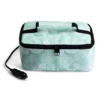 12V Aqua Floral Portable Food Warmer Tote for Meals on the Go