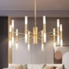 Modern Golden LED Chandelier for Luxurious Ambiance