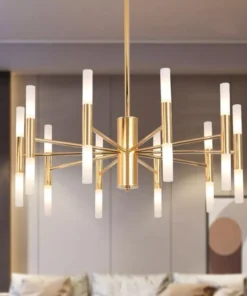 Modern Golden LED Chandelier for Luxurious Ambiance