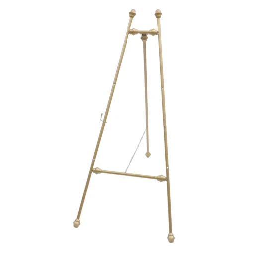 Elegant Golden Iron Floor Easel Stands for Weddings and Displays - Image 7