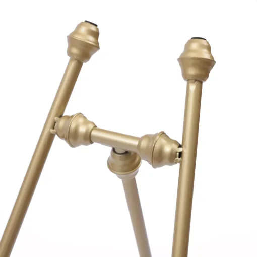 Elegant Golden Iron Floor Easel Stands for Weddings and Displays - Image 6