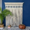 Boho Chic Beige Macrame Wall Hanging Tapestry