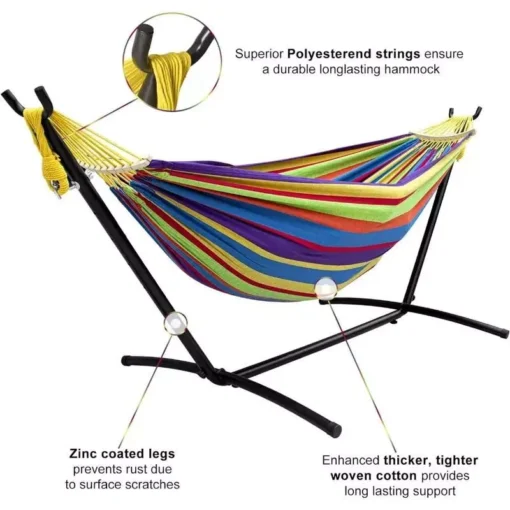 Luxurious Double Hammock with Stand - Image 5