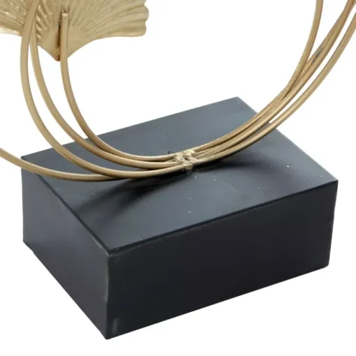 Gold Metal Leaf Sculpture - Image 5