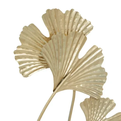 Gold Metal Leaf Sculpture - Image 4