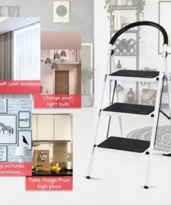 Heavy Duty 3-Step Ladder