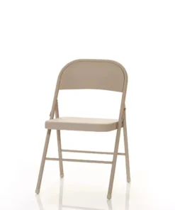 4-Pack Heavy Duty Steel Folding Chairs for Outdoor & Indoor Use