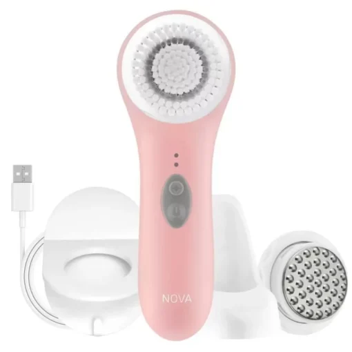 Sonic Exfoliating Facial Cleanser with Serum Infuser & Antimicrobial Bristles