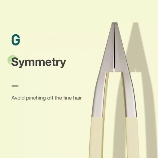 Precision Stainless Steel Eyebrow Tweezer for Fine Hair Removal - Image 5