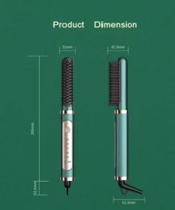 Electric Professional Negative Ion Hair Straightener Brush Curling Hot Comb