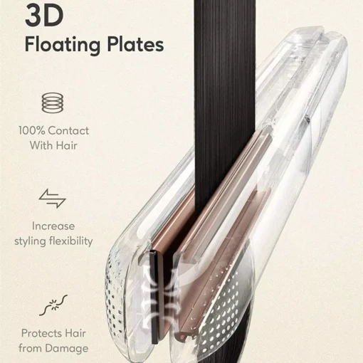 Professional Titanium Plate Flat Iron with LCD Digital Screen - Image 4