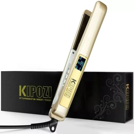 Professional Titanium Plate Flat Iron with LCD Digital Screen