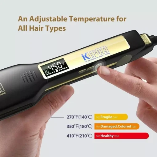 Rose Gold Luxury Hair Straightener & Curler - Image 4
