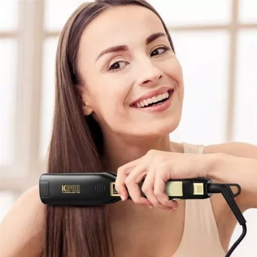 Rose Gold Luxury Hair Straightener & Curler - Image 3