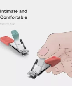 Compact Stainless Steel Foldable Nail Clippers with Keychain