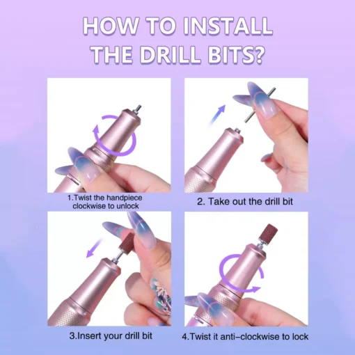 Rechargeable Nail Drill Manicure Machine - Image 9