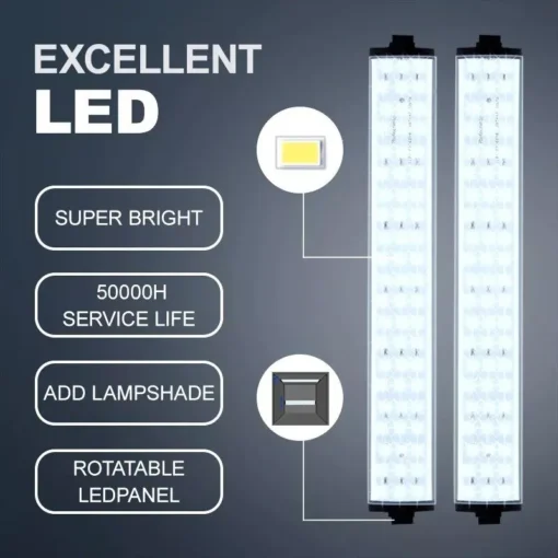 Portable LED Photography Light Box Studio with Adjustable Brightness and 4 Color Backdrops - Image 6