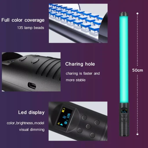 Ultimate RGB Light Stick Wand with Tripod - Image 6