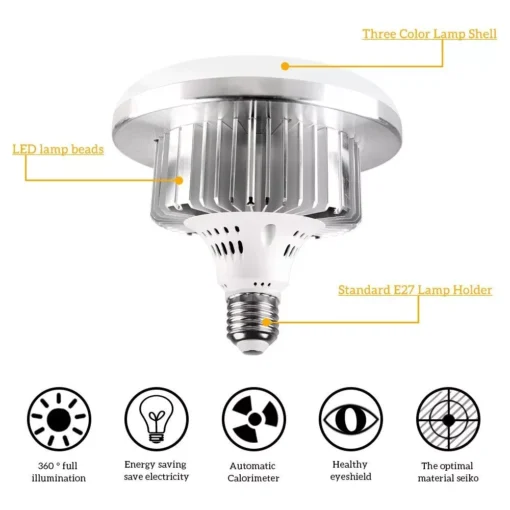 Adjustable LED Photography Light Bulb - Image 3