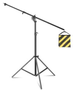4M Adjustable Photography Studio Light Stand with Cantilever & Sandbag