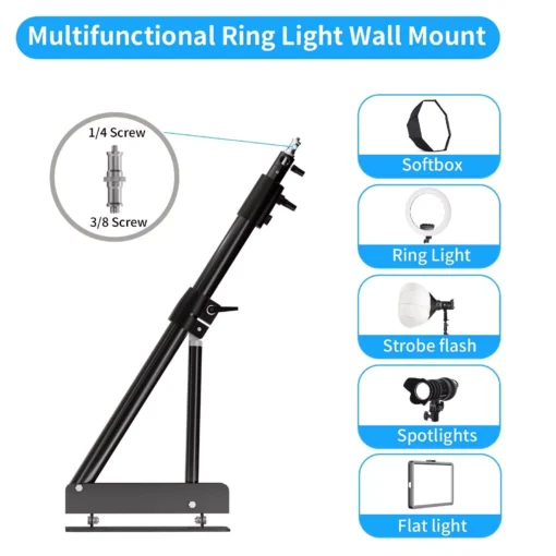 Versatile Wall Mount Boom Arm for Photography Studio - Image 6