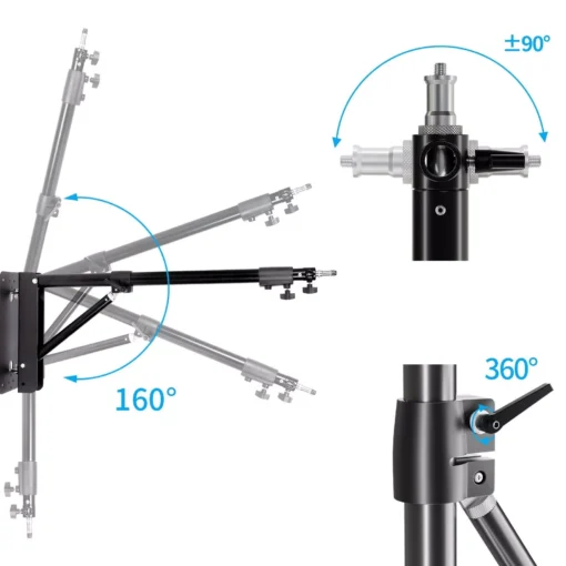 Versatile Wall Mount Boom Arm for Photography Studio - Image 3