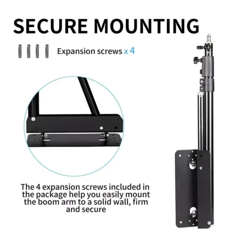 Versatile Wall Mount Boom Arm for Photography Studio - Image 5